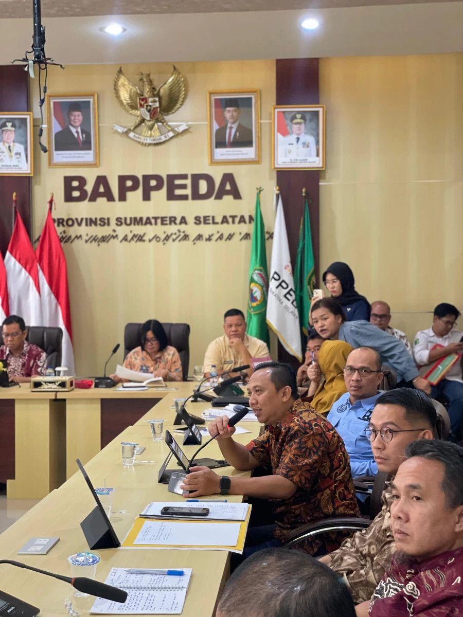 Pembahasan Rencana Usulan Prioritas Pembangunan Kab/Kota Ke Pemerintah Provinsi Sumatera Selatan Tahun 2025.