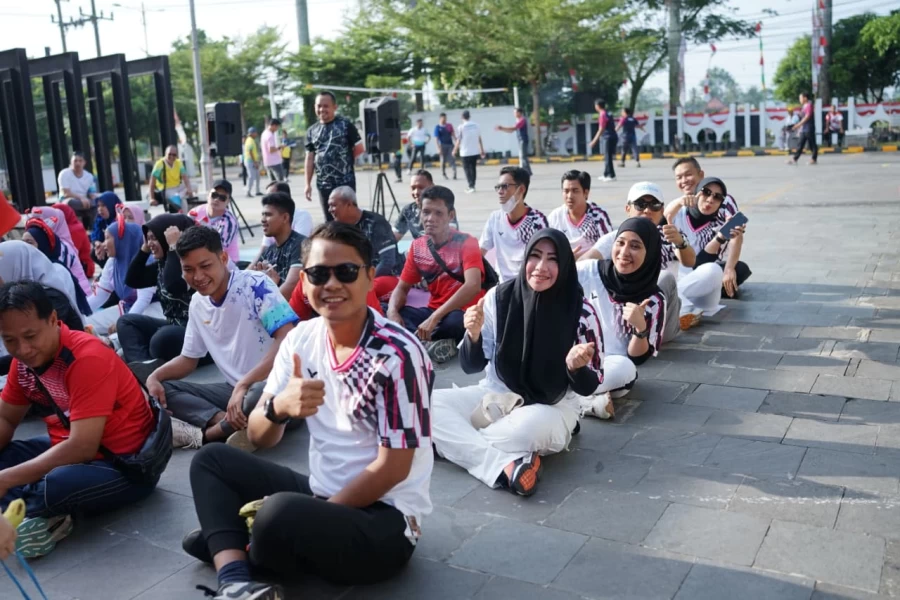 Lomba 17 Agustus di Halaman Dinas PERKIM Muba
